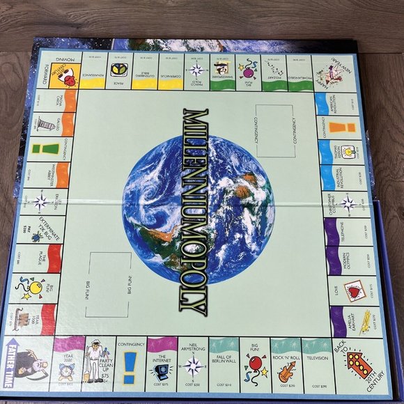 Millenniumopoly Millennium Monopoly Board Game Late for the Sky Complete - Picture 5 of 15